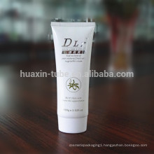 Oval white cosmetic tube plastic tubing pe cosmetic plastic tube packaging